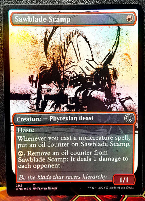 Magic the Gathering - Sawblade Scamp ONE 292 - FOIL - Phyrexia: All will be One - NM
