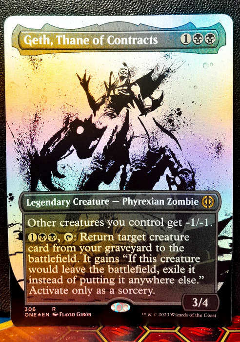 Magic the Gathering - Geth, Thane of Contracts ONE 306 - FOIL RARE - Phyrexia: All will be One - NM