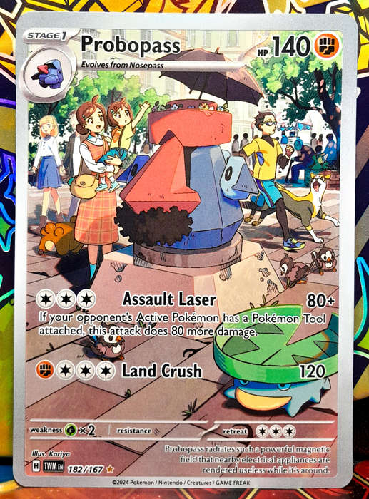 Pokemon Cards - Probopass 182/167 - Illustraition Rare - Twilight Masquerade
