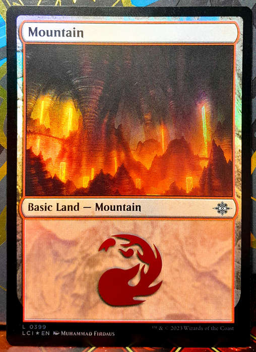 Magic the Gathering - Basic Land - Mountain (399) - FOIL -  Lost Caverns Of Ixalan - NM