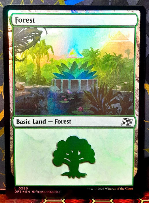 Magic the Gathering - Basic Land - Forest (290) - FOIL -  Aetherdrift  - NM