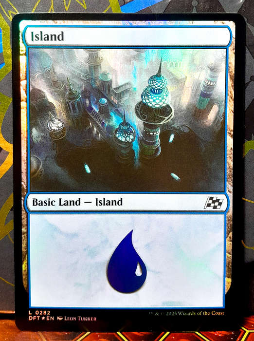 Magic the Gathering - Basic Land - Island (282) - FOIL -  Aetherdrift  - NM