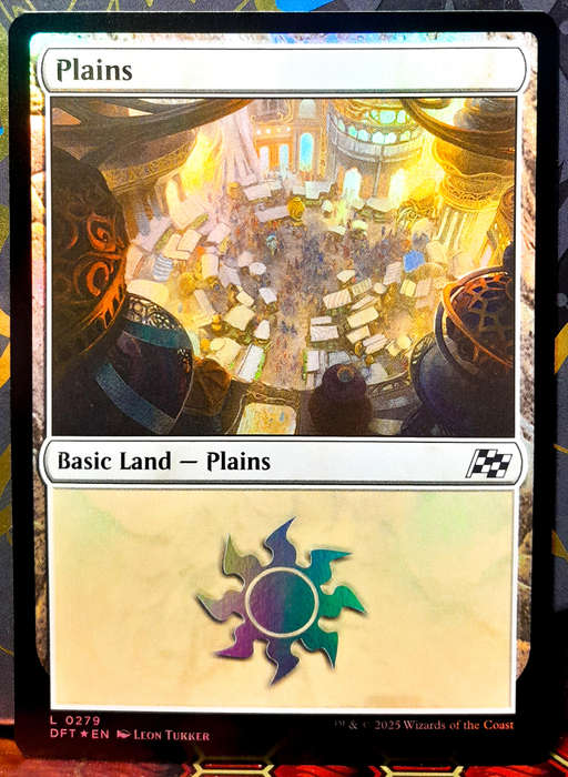 Magic the Gathering - Basic Land - Plains (279) - FOIL -  Aetherdrift  - NM
