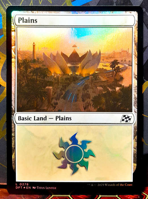 Magic the Gathering - Basic Land - Plains (278) - FOIL -  Aetherdrift  - NM