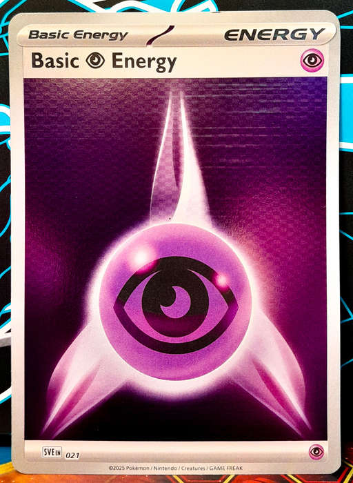 Pokemon Cards - Basic Phychic Energy SVE021 - HOLOFOIL - Black Bolt - NM