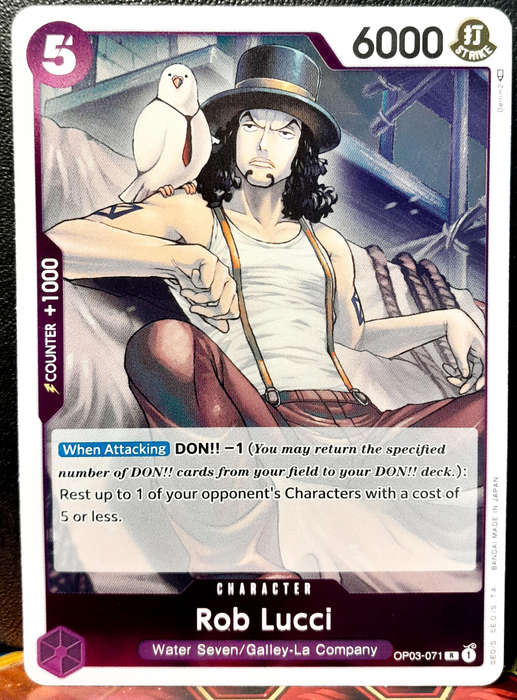 One Piece Trading Card Game - Rob Lucci OP03-071 - FOIL RARE  - NM