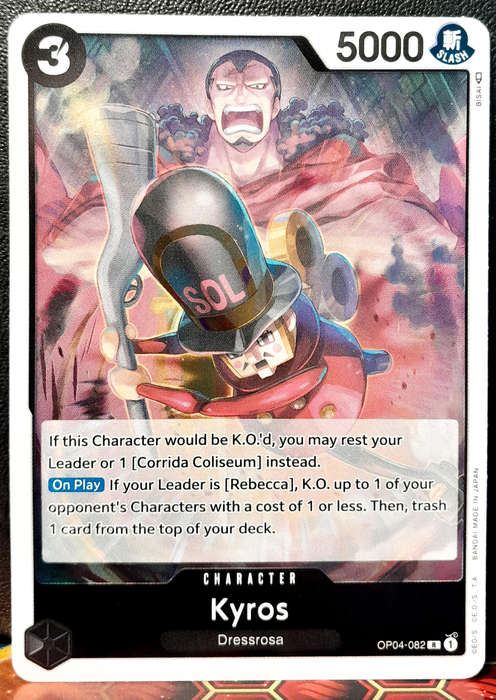 One Piece Trading Card Game - Kyros OP04-082 - FOIL RARE  - NM
