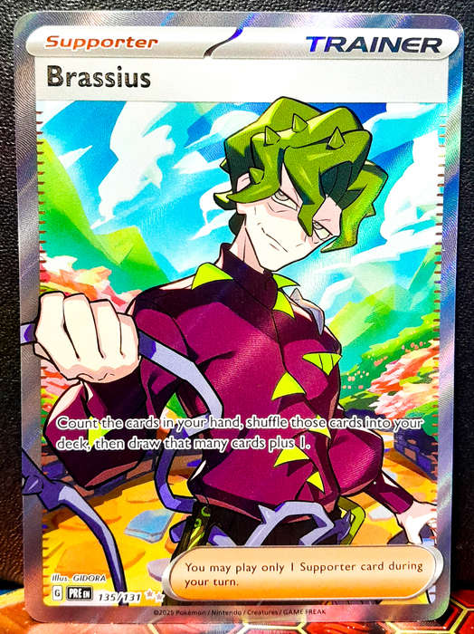 Pokemon Card - Brassius 135/131 - Full Art Trainer - Prismatic Evolutions