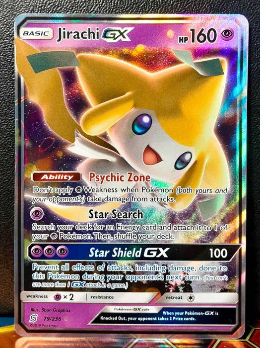 Pokemon Card - Jirachi GX 79/236 - Holofoil Rare - Unified Minds - NM