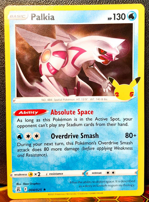 Pokemon Card - Palkia 004/025 - Holofoil Rare - Celebrations 25th Anniversary NM