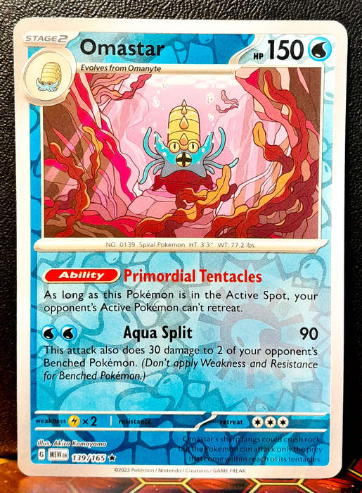 Pokemon Card - Omaster 139/165 - Reverse Holofoil RARE - Pokemon 151 - NM