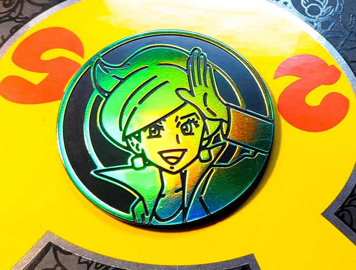 Pokemon Coin - Professor Juniper - Premium Tournament Collection - Large - NEW