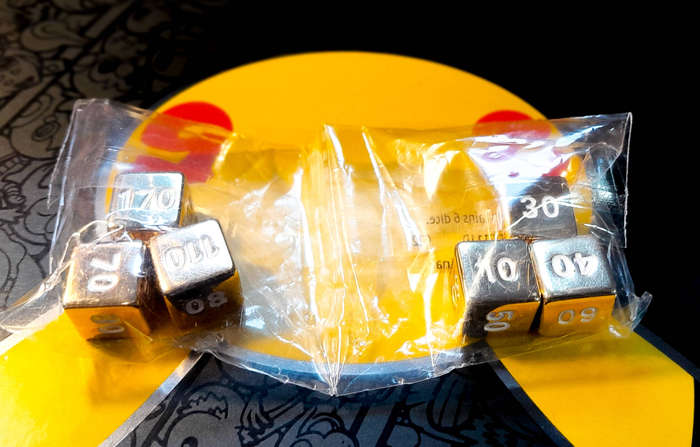 Pokemon TCG - Metal Damage Counters X 6