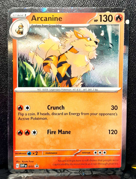 Pokemon Card - Arcanine - SVP011 - Holofoil - Black star Promo NM