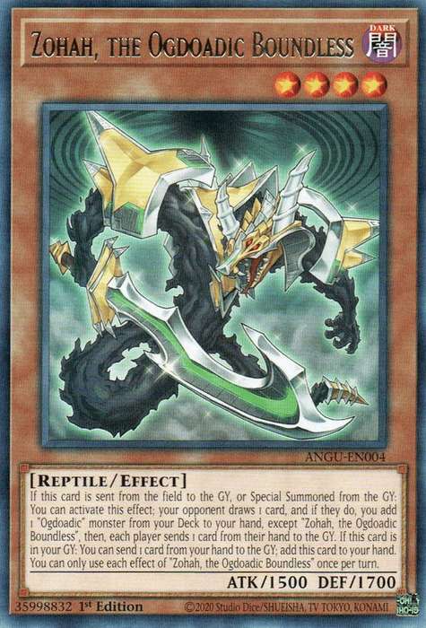 Yu-Gi-Oh! Card - Zohah, the Ogdoadic Boundless - ANGU-EN004 - 1st Edition RARE - NM