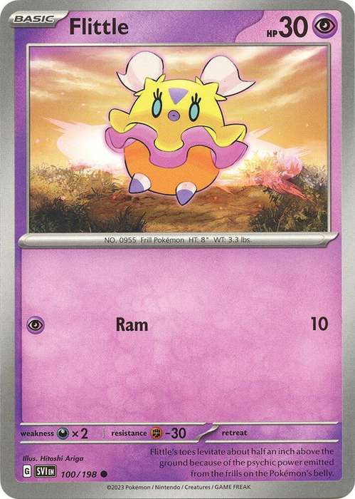Pokemon Cards - Flittle 100/198 - Common - Scarlet & Violet Base Set - NM
