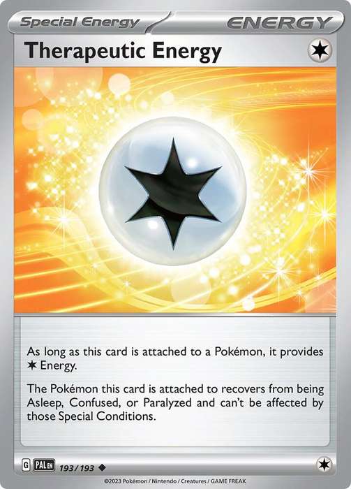 Pokemon Card - Theraputic Energy 193/193 - Special Energy - Paldea Evolved NM
