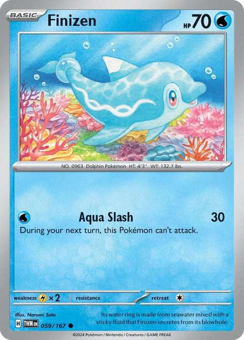 Pokemon Cards - Finizen 059/167 - Common - Twighlight Masquerade (NM)