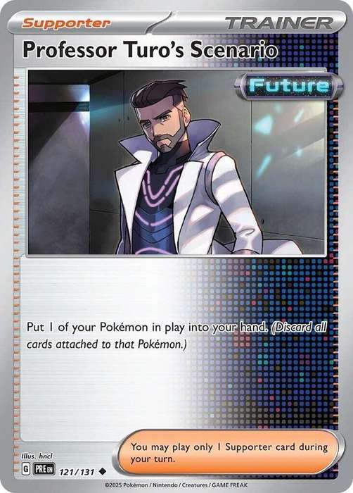 Pokemon Card - Professor Turo's Scenario 121/131 - Supporter Trainer - Prismatic Evolutions  NM
