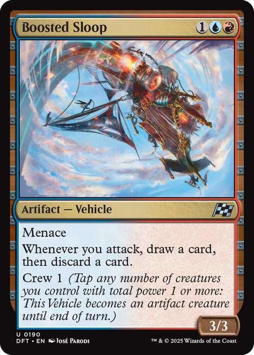 Magic the Gathering - Boosted Sloop DFT0190 - Uncommon -  Aetherdrift  - NM