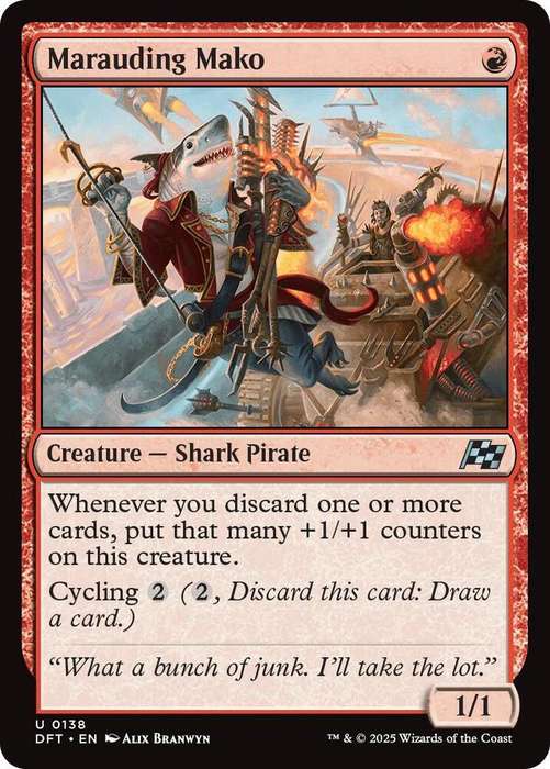 Magic the Gathering - Marauding Mako DFT0138 - Uncommon -  Aetherdrift  - NM