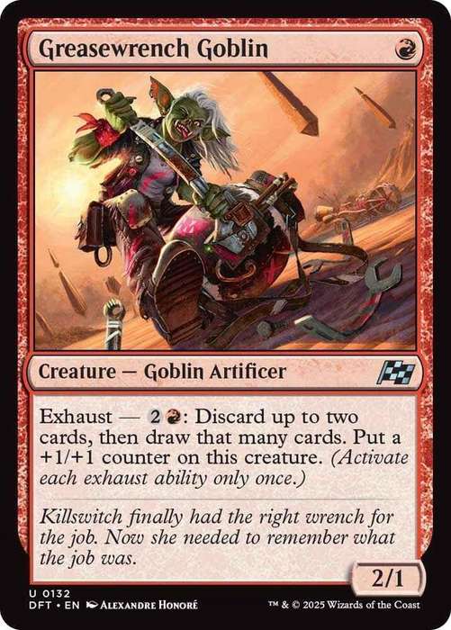 Magic the Gathering - Greasewrench Goblin DFT0132 - Uncommon -  Aetherdrift  - NM
