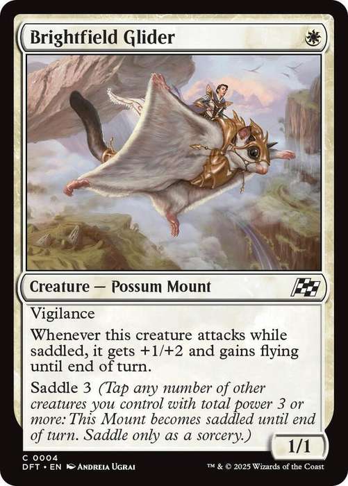 Magic the Gathering - Brightfield Glider DFT0004 - Common -  Aetherdrift  - NM