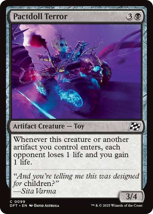Magic the Gathering - Pactdoll Terror DFT0099 - Common -  Aetherdrift  - NM