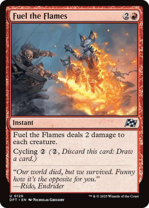 Magic the Gathering - Fuel the Flames DFT0126 - Uncommon -  Aetherdrift  - NM