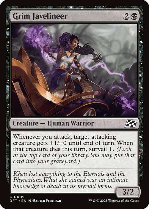 Magic the Gathering - Grim Javelineer DFT0089 - Common -  Aetherdrift  - NM