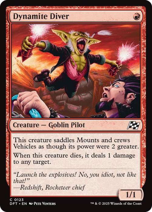 Magic the Gathering - Dynamite Diver DFT0123 - Common -  Aetherdrift  - NM