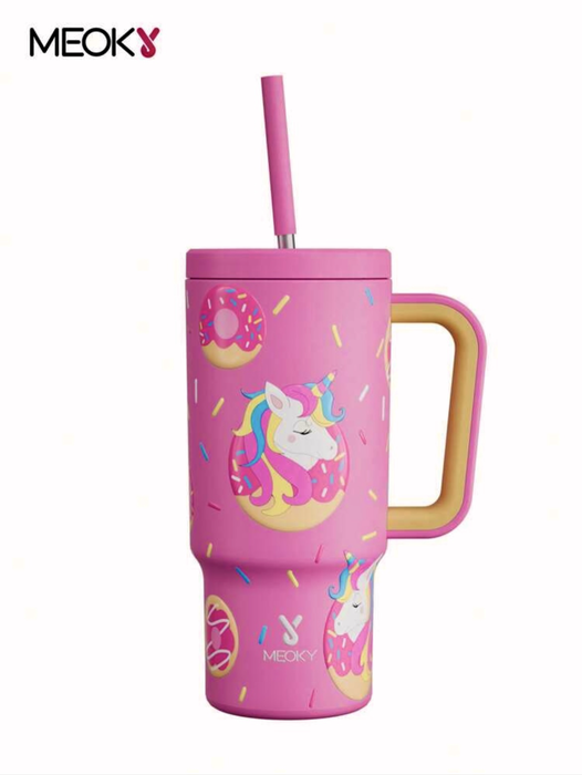 Meoky Unicorn Stainless Steel Tumbler, Kids Water Boltte, Ice Bottle