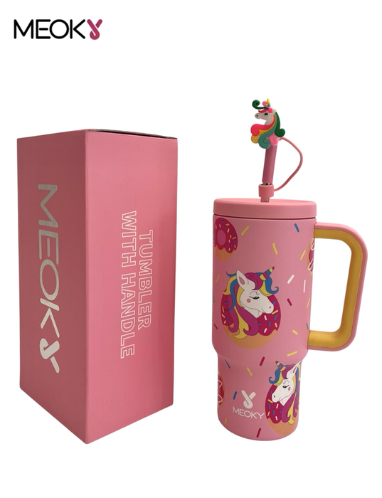 Meoky Unicorn Stainless Steel Tumbler, Kids Water Boltte, Ice Bottle