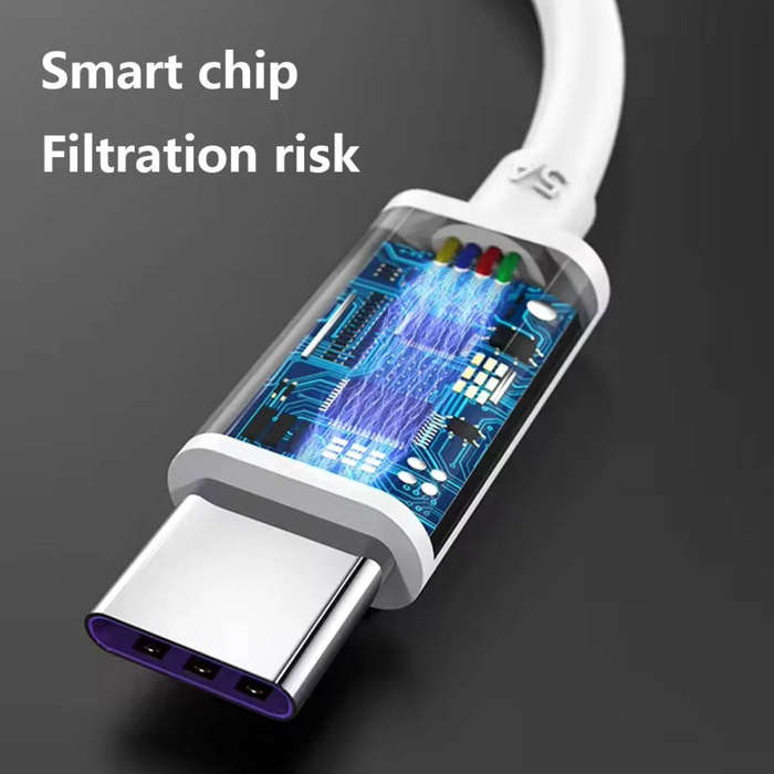 5 Amp Charge and Data USB to C-Type Cable - 6 Units
