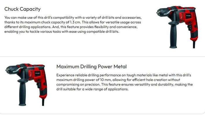 EINHELL - Drill Impact 720W 13mm - TC-ID 720/1 E