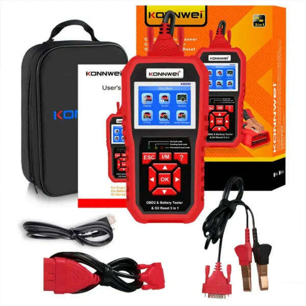 KONWEI KW890 Car OBDII Diagnostic tool and car Battery Tester