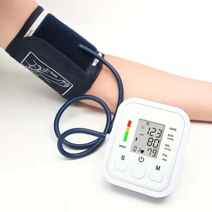 Digital Blood Pressure Monitor Upper Arm Automatic BP Machine Pulse Meter