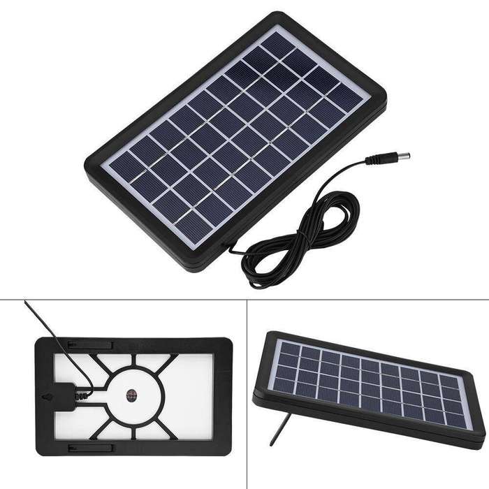 Fan - Solar Powered Rechargeable Fan With Speakers And LED Light