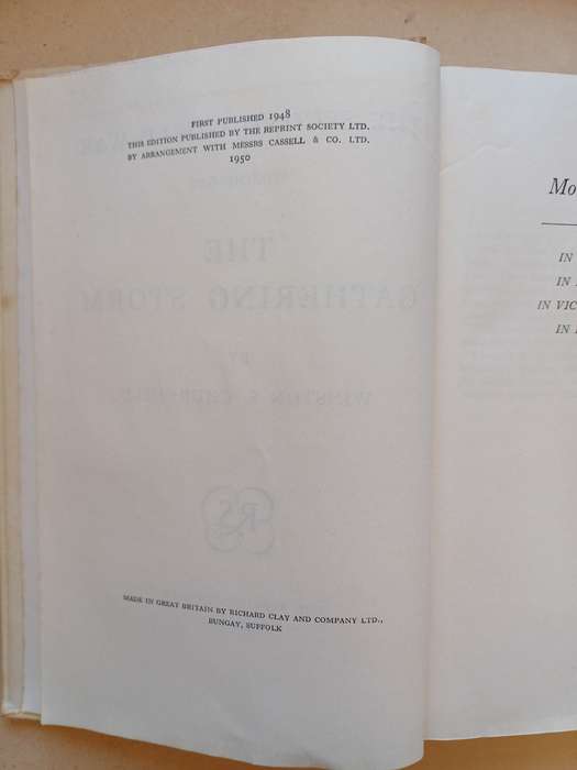 The Gathering Storm (The Second World War) 1950 reprint by Winston S. Churchill