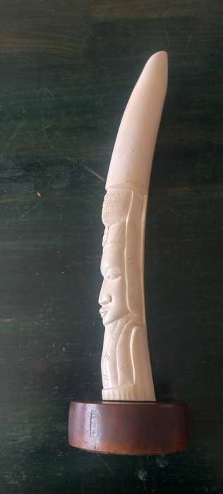 Vintage Ivory carved Tusk
