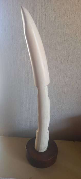 Vintage Ivory carved Tusk