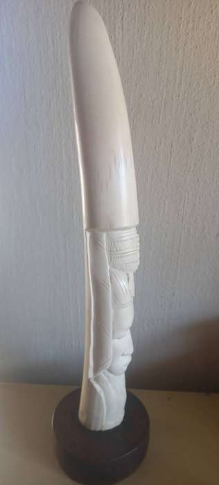 Vintage Ivory carved Tusk
