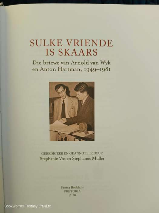Sulke Vriende is Skaars deur Arnold van Wyk