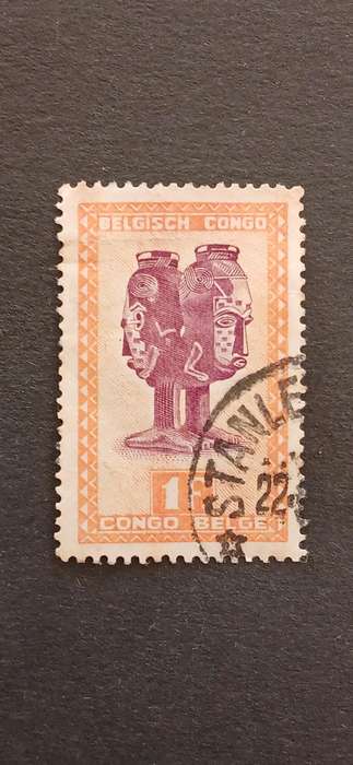 BELGIAN CONGO 1947 AFRICAN MASKS AND ART