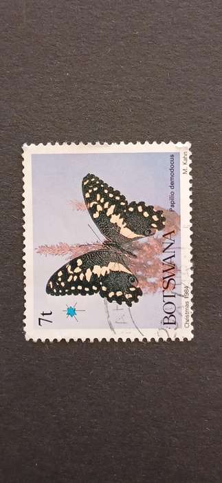 BOTSWANA 1984 CHRISTMAS BUTTERFLIES