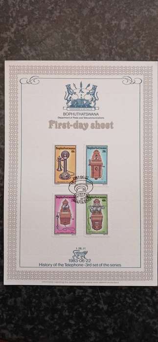 BOPHUTHATSWANA 1983 HISTORY OF THE TELEPHONE