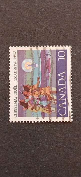CANADA 1977 CHRISTMAS CANADA'S FIRST CAROL "JESOUS AHATONIA"