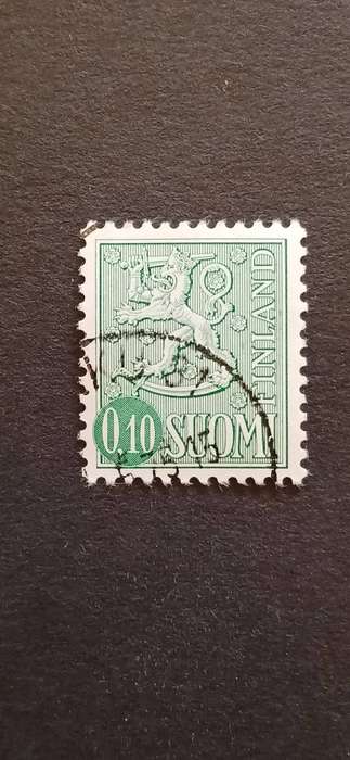 FINLAND 1963-75 COAT OF ARMS- THICK WHITE CIRCLE AROUND VALUE