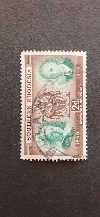 SOUTHERN RHODESIA 1950 60TH ANN. OF RHODESIA