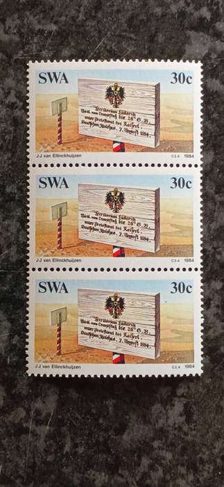 S.W.A 1984 100TH ANN. OF COLONIZATION OF S.W.A BY GERMANY